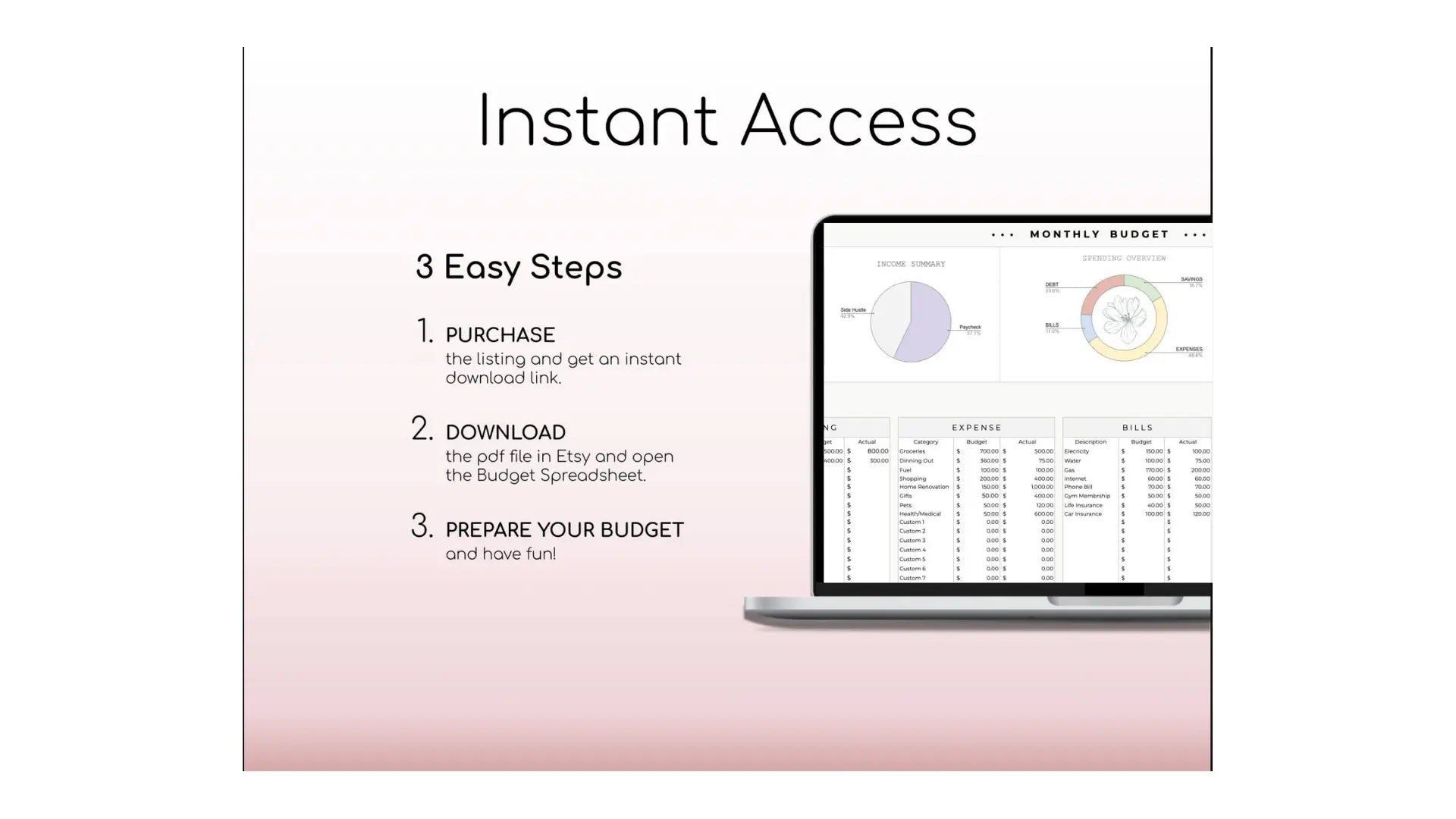 Monthly Budget Planner EvolveNest