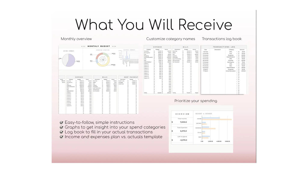 Monthly Budget Planner EvolveNest